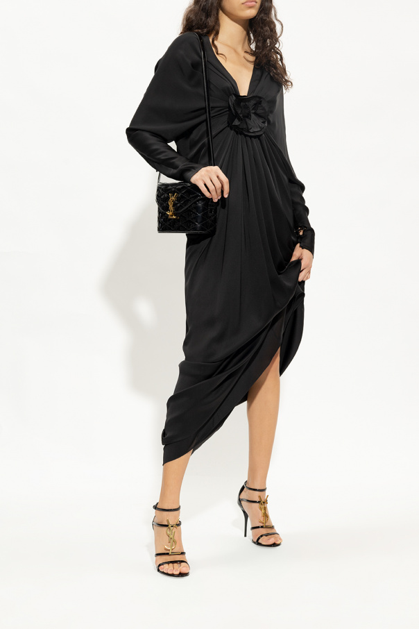 ファッション雑貨・小物その他 Saint Laurent 736459 Y9956 Black 'Cassandra' heeled sandals Saint Laurent - saint